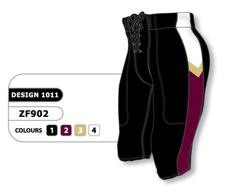 Athletic Knit Custom Sublimated Football Pant Design 1011 (ZF902-1011)